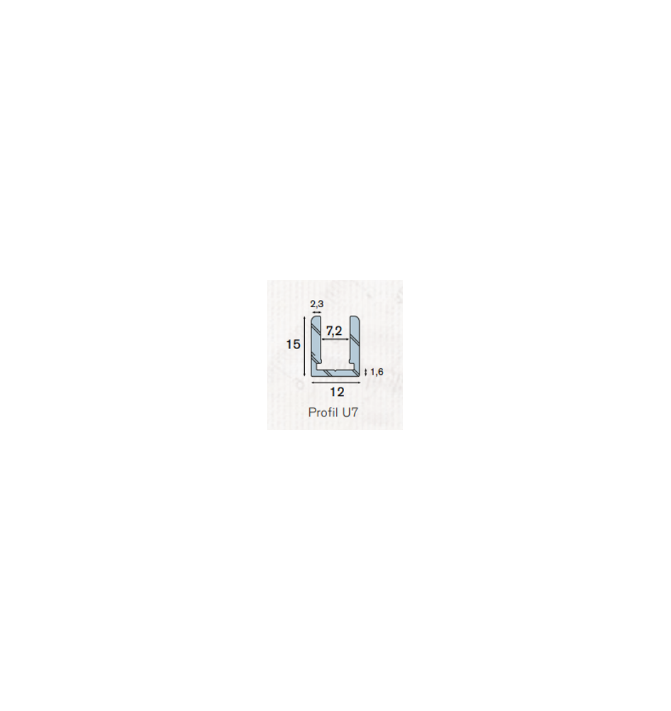 Profil U7 aluminium