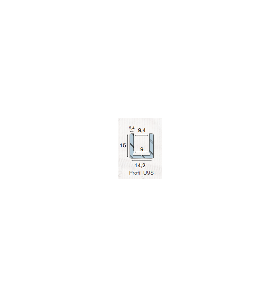 Profil U9S aluminium